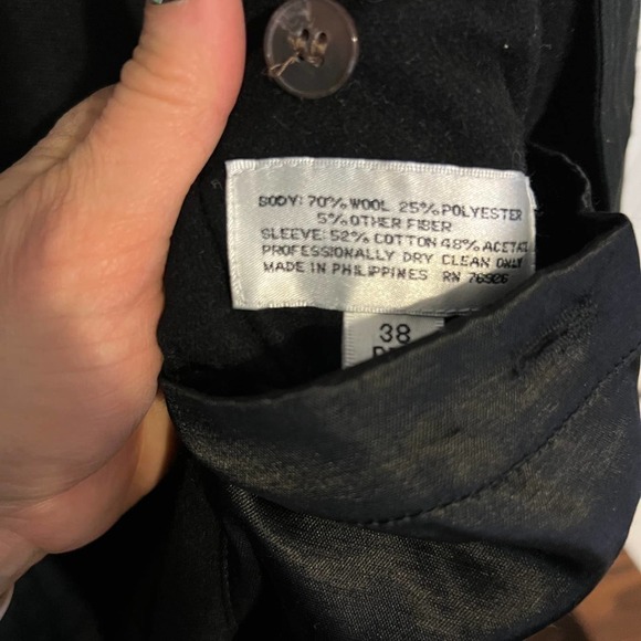 KB CO2 Wool Blend Winter Trench Coat 38 Reg - Picture 12 of 13